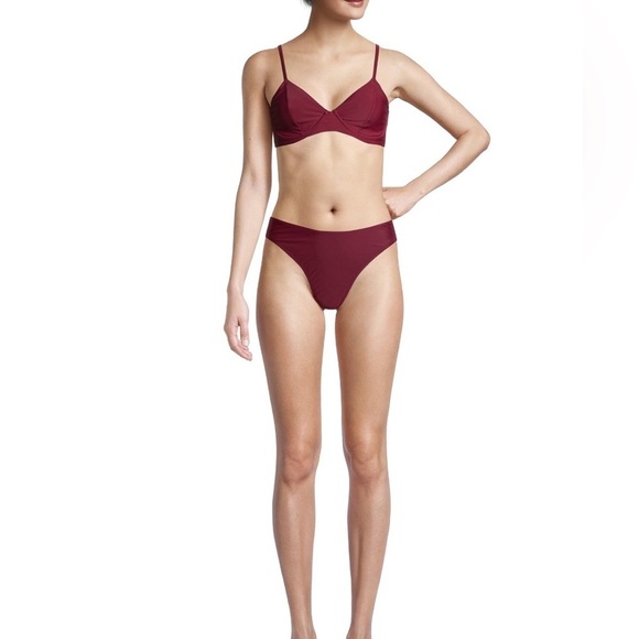 Time and Tru Berry Glow Cheeky Bikini Bottoms size L (12-14) Maroon - Picture 14 of 14